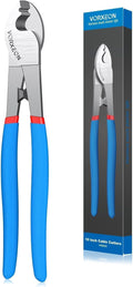 10-Inch Compact Heavy-Duty Cable Cutter Small Head - High-Leverage Tool for Soft Copper/Aluminum Wires & Communication Cables