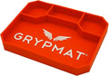 Grypmat Plus Grip Mat for Mechanics - Non-Slip Flexible Silicone Tool Tray - Tool Organizer for Tool Box - Magnetic-Free, Easy-to-Clean Tool Mat - Medium, Orange