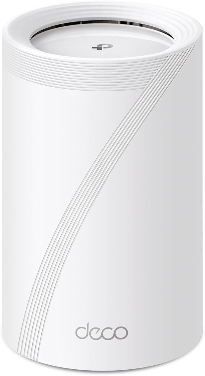 TP-Link Deco BE63 Tri-Band WiFi 7 BE10000 Whole Home Mesh System- 6-Stream 10 Gbps, 4X 2.5G Ports Wired Backhaul, 4X Smart Internal Antennas, VPN, MU-MIMO, HomeShield, Free Expert Support (1-Pack)