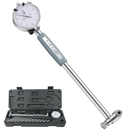 HDLNKAK Dial Indicator Bore Gauges 2"-6"/0.001", Extender Dial Bore Gauges, Cylinder Bore Gauges Measurement, Bore Gauge Set Ensuring Precision for Machinist