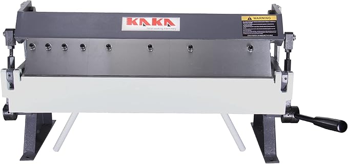 KAKA INDUSTRIAL Box and Pan Brake, 24-Inch Metal Brake Bender, 20-Gauge Mild Steel Capacity,0-135 Degree Adjustable Heavy-Duty Aluminum Brake W-2420A