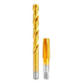 1/4-18 NPT Pipe Tap and 7/16" Drill Set,M2 HSS Hand Threading Plumbing Tap Set for Plumbers Mechanics DIY Thread Cutting Tools