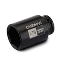 CASOMAN 6-Point 1/2-Inch Drive Deep Impact Socket- 1-7/16" (SAE), CR-MO, 1/2-inch Drive 6 Point Axle Nut Socket for Easy Removal of Axle Shaft Nuts (1-7/16")