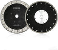 SHDIATOOL 9 Inch Granite Turbo Cutting Blades Two-in-One Design Cut Grind Sharpen Marble Concrete and Bricks(2-Pack)