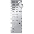 Weewooday 1 Pcs Wire/Metal Sheet Thickness Gauge Metal Tool Stainless Steel Welding One Sided Material Thickness Gauge Plated Size Inspection Tool