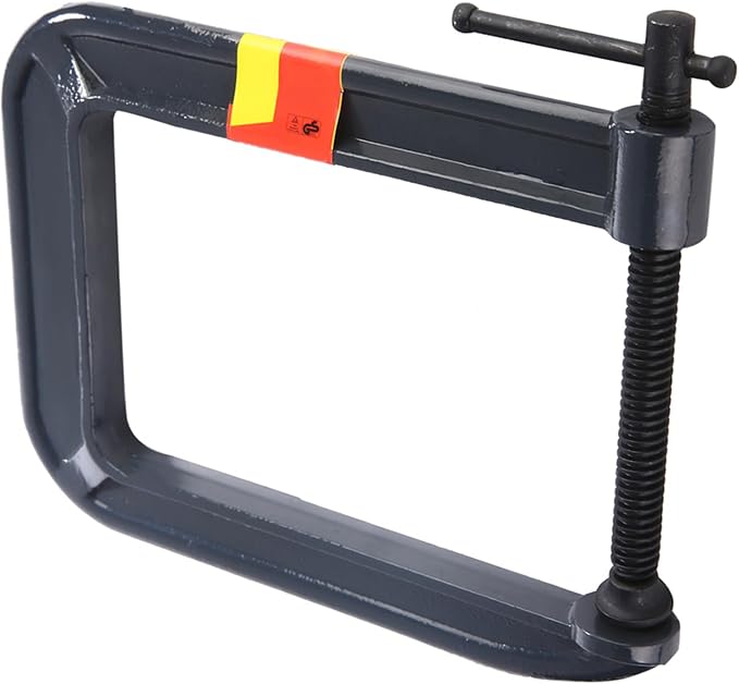Deep Throat C Clamp, Clamping Thickness 100mm*Depth 185mm Heavy Duty Deep Throat U Clamp, G Type Clamping Device for Various Manufacturing Fields
