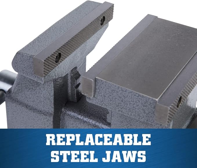 Wilton Reversible Bench Vise, 5-1/2" Jaw Width, 6-3/4" & 10-3/4" Jaw Opening, 3-3/4" Throat (Model 4550R)