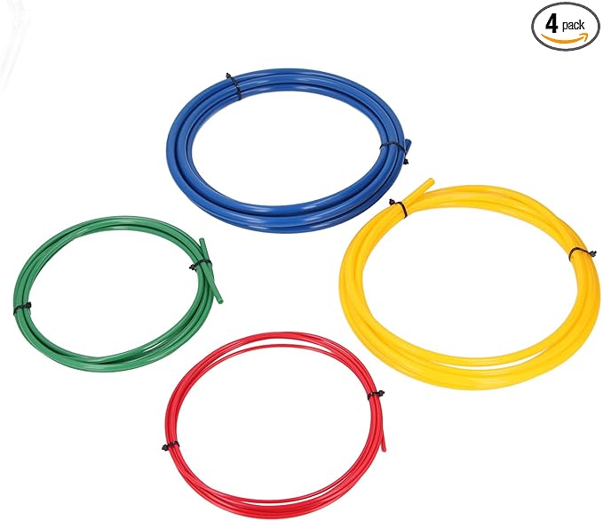 Spring Tube Benders, 4 Pcs 4 meter 1/4in, 3/8in, 1/2in, 5/8in Conditioning Copper Tubing Benders Spring, PE AC Tube Bending Tool Tube Bender Set for Soft Copper Brass Aluminum Thin Steel Tube