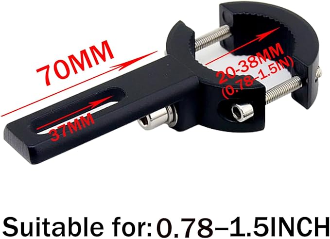 Motorcycle Spotlight Mount Brackets, Motorbike Tube Clamp Turn Signal Mounting Clamp Holder for 0.78"-1.5" Roll Bar (2 Pcs)