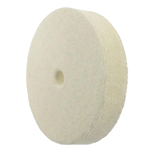Luo ke 6'' Wool Felt Buffing Wheel - 1/2'' Arbor Hard Felt Buffing Polishing Wheels for Bench Grinder/Table Grinder