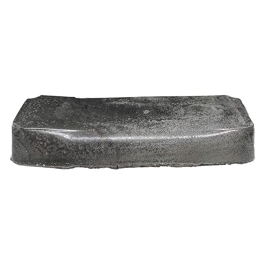 Benchmark Abrasives Buffing Compound for Coarse Buffing, Metal Polishing Compound for Buffing Wheel, Stainless Steel Scratch Remover Buffing Bar for Deburring on Metals, 1 Pound Bar (Black Emery)