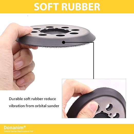 2 Pack 5 Inch Sander Pad Replacement, Metal Sander Backing Pad Compatible with DeWalt DWE6421 DWE6423 DCW210B, Sanding Pad for DWE64233 N329079 Random Orbital Sanders Parts