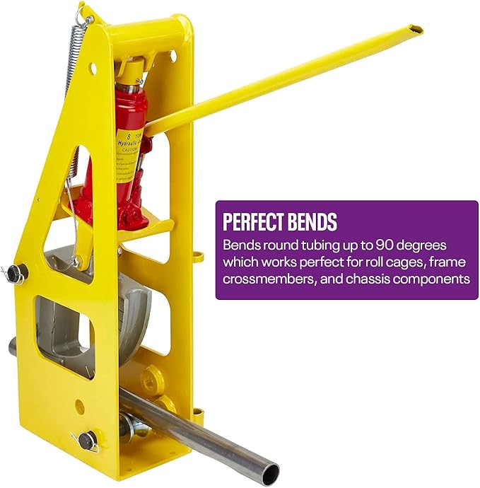 3rd Generation Hydraulic Tubing Bender for Round Tubing, Hydraulic Pipe Bender for Roll Cage Tubing, 1.25 Inch Round Dimple Die