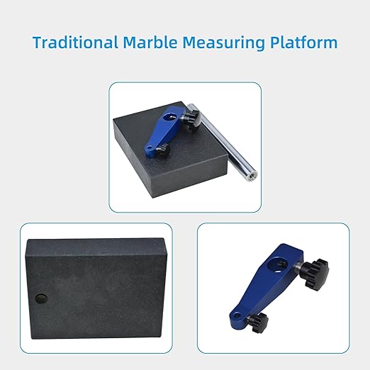 The Base of The dial Indicator Stand,Compatible with Most dial/Digital Indicators,Marble Measuring Platform of Digital Dial Indicator(7.6 lb)
