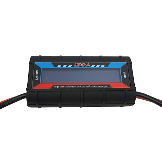 150A Watt Meter, DC 0-100V Power Energy Meter Voltage Amp Tester, LCD Display for Solar Panel, Battery Monitor, RV, High Precision Power Analyzer with Backlight, Portable