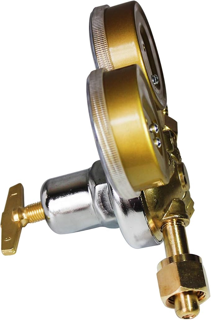 Heavy Duty Oxygen Regulator, Large Tank Gauge Cutting Torch Regulator, Outlet 0-200PSI Inlet 0-4000PSI CGA 540