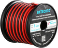 BNTECHGO 12 Gauge Flexible 2 Conductor Parallel Silicone Wire Spool Red Black High Resistant 200 deg C 600V for Single Color LED Strip Extension Cable Cord,Model,25ft Stranded Tinned Copper Wire