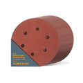 POWERTEC 120 Grit, 100 PK, 6 Inch Sanding Discs – Hook and Loop, 6-Hole Aluminum Oxide Orbital Sander Pads, Woodworking Round Sandpaper for Random Orbital, Air, Pneumatic & DA Sanders (45212-P4)