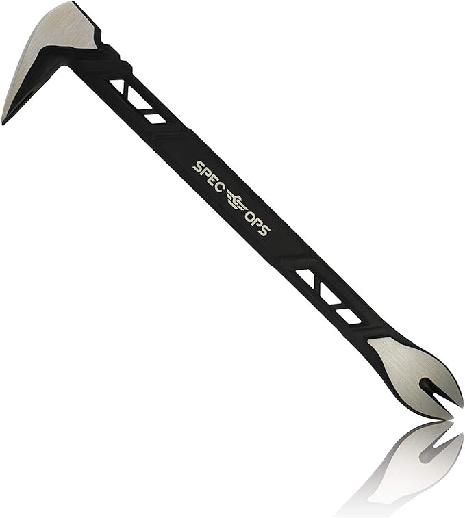 Spec Ops Tools 11" Nail Puller Cats Paw Pry Bar, High-Carbon Steel, 3% Donated to Veterans,