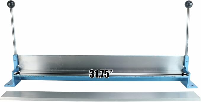 Erie Tools 30" Portable Bench Top Sheet Metal Hand Brake 16 Gauge Bender Up to 90 Degree Bends Heavy Duty