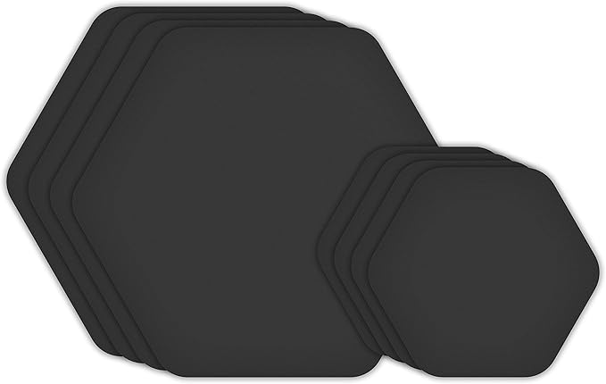GEAR AID Tenacious Tape Hex 2.5” and 1.5” Repair Patches, Peel-and-Stick to Fix Holes and Burns in Down Jackets, Rain Gear, Tents, Tarps and More