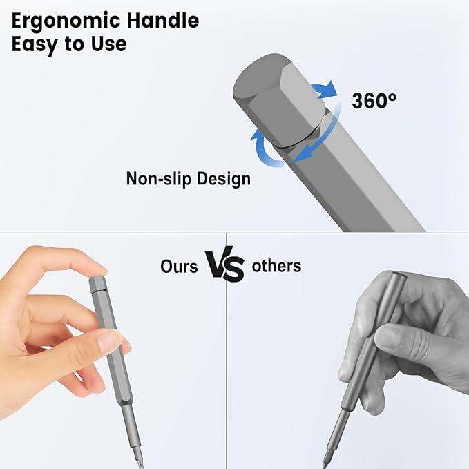 25 in 1 Small Precision Screwdriver Set with Magnetic Tools for Laptop, Xbox, MacBook, iPhone, Watch and Glasses plus 18 in 1 Snowflake Multi Tool for Men, DIY and Repair Enthusiasts