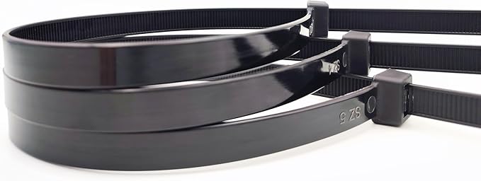 Zip Ties Heavy Duty 14 inch (500 Pack), Heavy Duty Cable Ties with 120 lb Tensile Strength for Outdoor Use, Black Wire Ties, Paloka