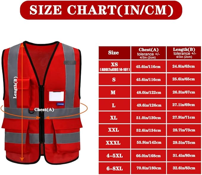 red working vest for men