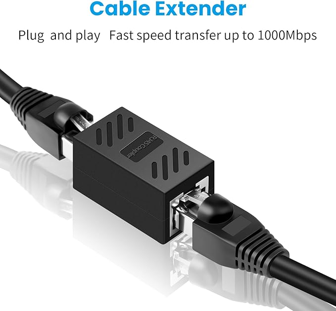 RJ45 Coupler, Ethernet Coupler-Female to Female Internet Network Cable Extender for Cat7/Cat6/Cat5e/Cat5, 8 Pack