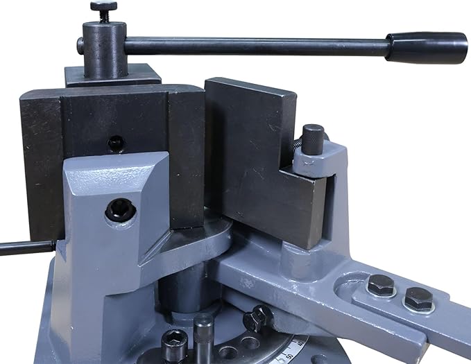 KAKA INDUSTRIAL Universal Bender, Manual Metal Bender, 120 Degree Strip Steel, Flat Steel, Round Steel, Angle Steel Rod Bender, Hot and Cold, 2-3/4-In Bar Bending Machine UB-70