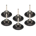 3 Inch Quick Change Disc Pad Holder, 6 Pcs Fast Lock Disc Holder, 1/4" Shank for Angle Die Grinder Attachments, Type R, for Polishing, Sanding and Surface Preparation