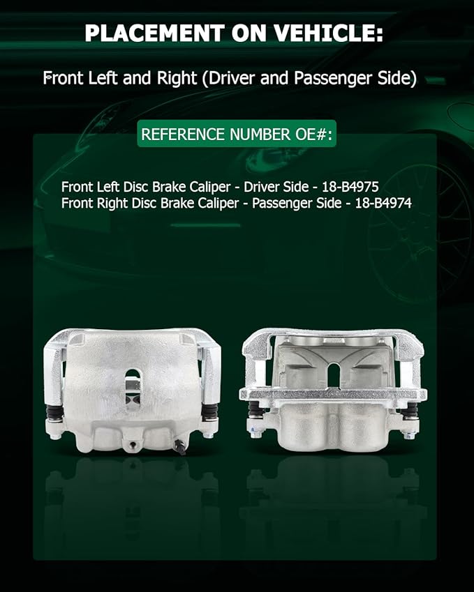 SCITOO 18-B4974 18-B4975 Disc Brake Calipers Assembly with Bracket Fit For Ford For F-150 2005-2008,For Lincoln Mark LT 2006-2008