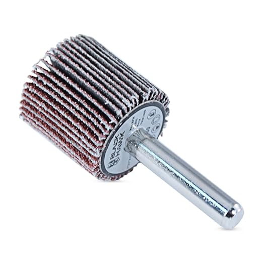 BHA Aluminum Oxide Shank Mounted Flap Wheels, 1” x 1” x 1/4”, 60 Grit - 5 Pack
