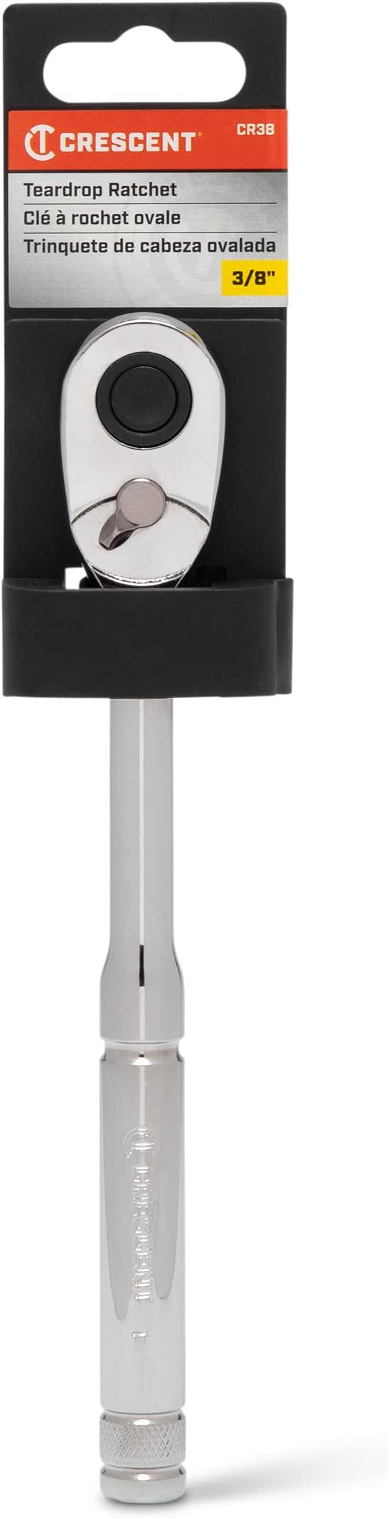 Crescent 3/8" Drive 72 Tooth Quick Release Teardrop Ratchet 8.5" - CR38