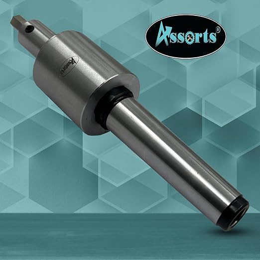 ASSORTS Precision Rotary Broach Holder with MT3 Shank (M12 x 1.75 Drawbar) – Includes 7-Piece HSS Hex Punch Set for CNC, Lathe, Milling & Drilling Machines
