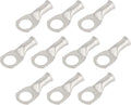 10pcs 8 AWG-3/8(M10) Tinned Copper Ring Terminals Battery Lugs, Heavy Duty Wire Lugs, Battery Cable Connectors