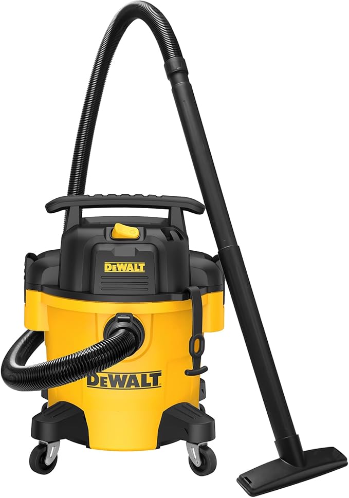 DEWALT DXV10P 10 Gallon Poly Wet Dry Vacuum Yellow