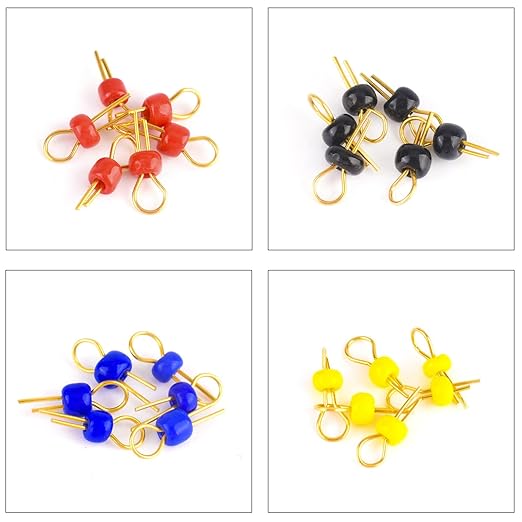 PCB Test Point & Test Hook Clip Assorted Kit, Black/Red/Green/Blue/Yellow Test Point Pin & Test Hooks Clips Spring Hook Clip PCB Board Breadboard Kit (PCB-Test-Kit)