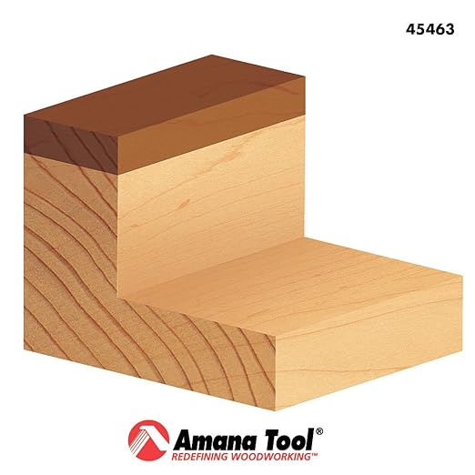 Amana Tool 45463 Carbide Tipped Flush Trim Plunge Template Router Bit 3/4 Dia x 1 Inch x 1/2 Shank with Upper Ball Bearing