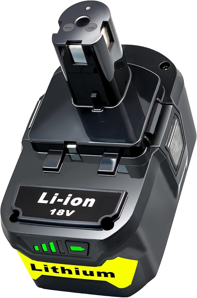 UMMINA 8.0Ah Battery Replacement for Ryobi 18V Lithium Battery Compatible with Ryobi 18 Volt ONE+ Plus P107 P108 P102 P103 P104 P105 P109 P122 Cordless Tools