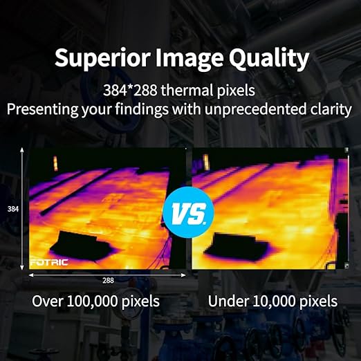 TK6 Thermal Imaging Camera, 384 x 288 IR Resolution, 25° *19° FOV, Manual Focus Thermal Imager with 5MP Visual Camera for Building, Electrical Inspections, -4°F to 1022°F, 3.5" Touch Screen