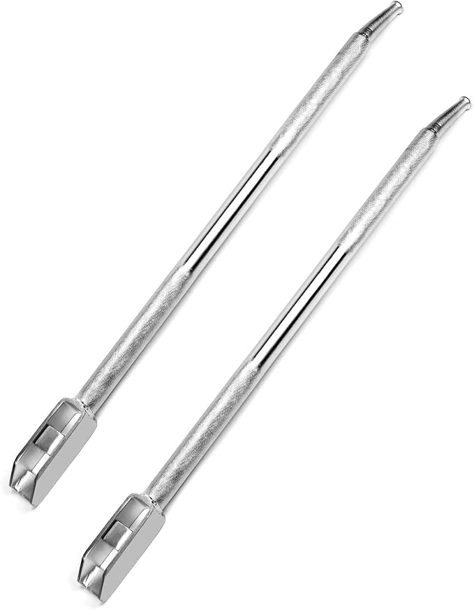 QWORK Square Head Carbon-Steel Combination Winch Bar, 2 Pack Non-Slip Handle for Versatility, Trusted Chain Binder and Winch Bar for Flatbed Trailers and Trucks