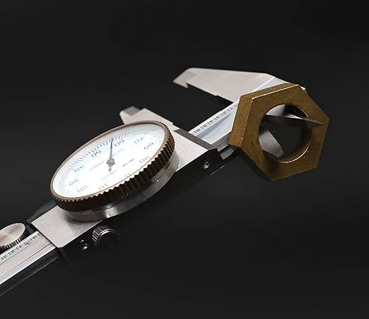 Accusize Industrial Tools 0-8'' by 0.001'' Precision Dial Caliper, Stainless Steel, in Fitted Box, P920-S218