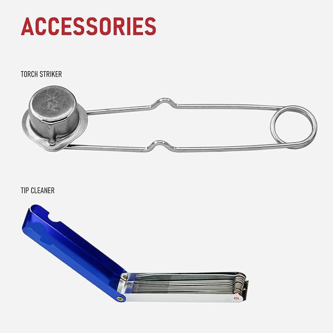 RX WELD Heavy Duty Oxy-Fuel Torch Kit with Check Valves, Cutting Tip 1-1-101 and 8-MFA Heating Nozzle
