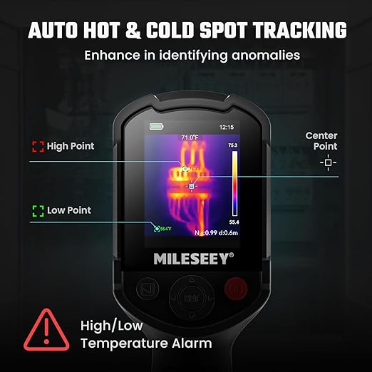 MILESEEY TR10 Thermal Imaging Camera,Super Resolution 240 x 240 Thermal Camera,25 Hz Refresh Rate, -4°F to 1022°F Handheld Infrared Imager,8-Hour Battery Life Infrared Camera