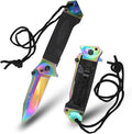 Snake Eye Tactical Heavy Duty Every Day Carry Folding Pocket Knife (Rainbow)