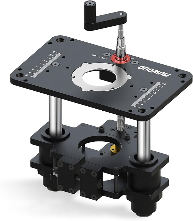 Router Lift, Precision Router Table Lift System, Durable Router Table Insert Plate, Router Lifts for Woodworking for 69mm Diameter Motors
