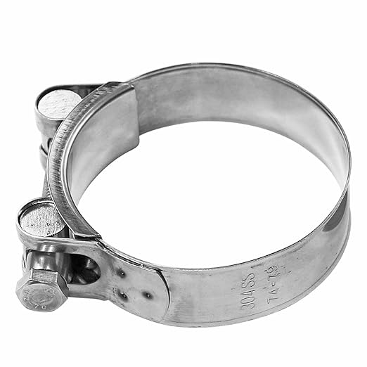 AKIHISA 2 Pack 149-161mm ID Range T-Bolt Hose Clamp,304 Stainless Steel Heavy Duty Pipe Clamp 5.87 to 6.34 Inch