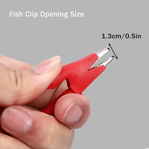 2Pcs 4mm Banana Plug to Alligator Clip Test Lead Wire Cable Set 3.28ft Banana Plug to Crocodile Alligator Clip Test Probe for Automotive multimeters, Testers (X-Y 16A 2S).