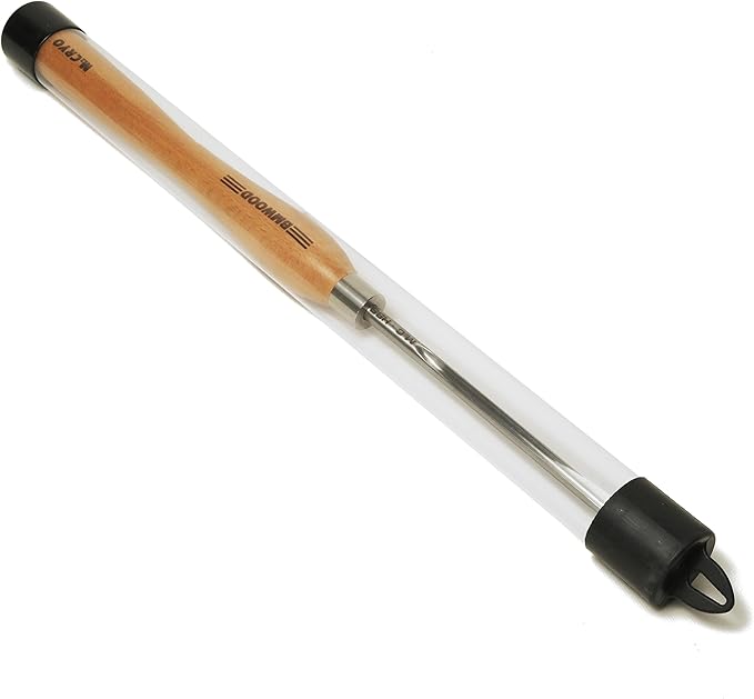 Cryo M2 HSS Bowl Gouge 1/4" Bowl Gouge (3/8" dia.) with 12-1/2" Beech Handle for Woodturning Chisels.